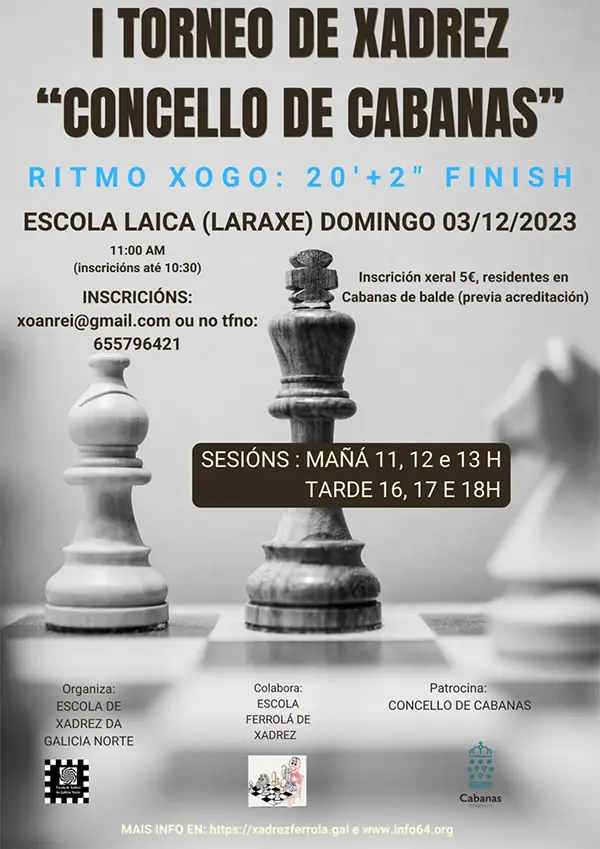 I Torneo de Ajedrez "Concello de Cabanas"